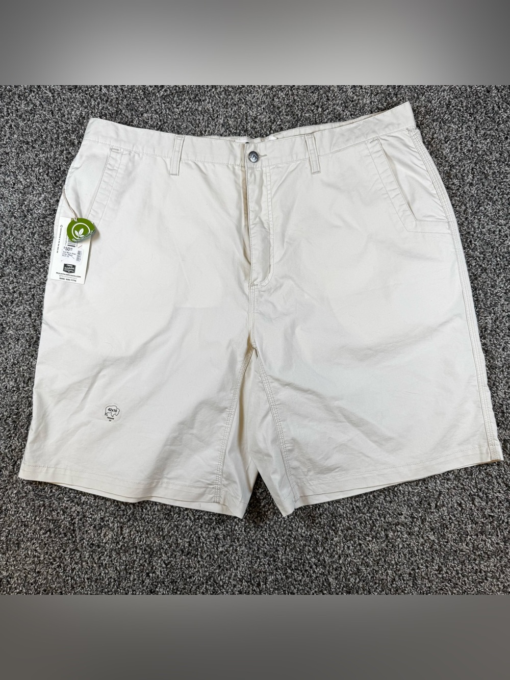 NEW Mountain Khaki Mens 42x10 Stretch Poplin Relaxed Performance Chino Shorts